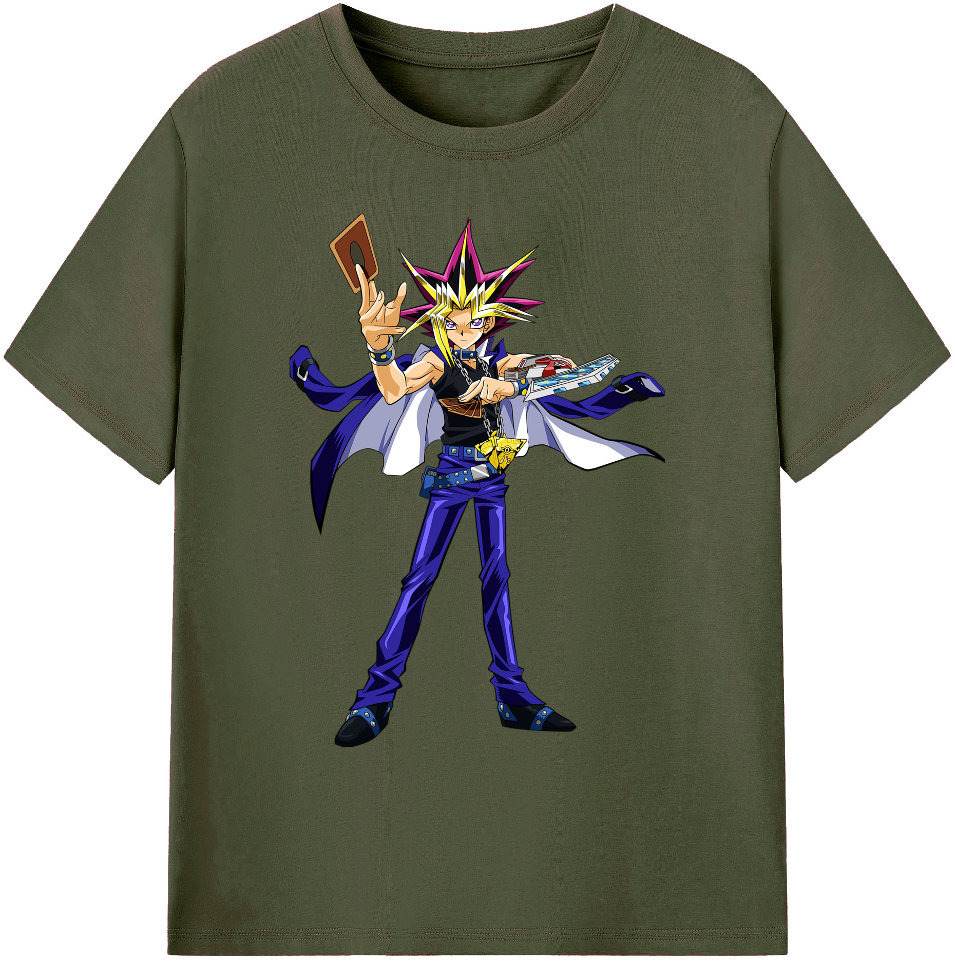 （画像用） 遊☆戯☆王 Yu-Gi-Oh! 綿100％ メンズ半袖Tシャツ｜肌触りやわらか＆通気性